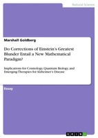 Marshall Go*Dberg | Do Corrections Of Einstein's Greatest Blunder Entail A...