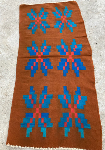 Vintage Handmade Traditional Lovely Turkish Kilim Floor Rug Carpet 144x70 cm