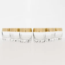 Greek Key Double Old Fashion whiskey, bourbon, Scotch Set of 6-10.31 oz Glass...