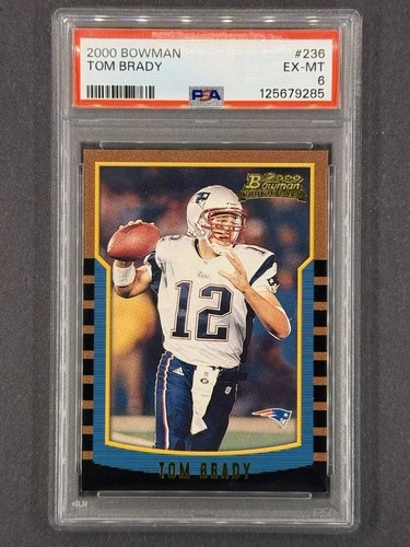 2000 Bowman - Tom Brady #236 (RC) PSA 6