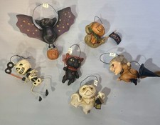 Rare Scott Smith Rucus Studio for Bethany Lowe Halloween Ornaments, Set Of 6