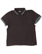 Lotto Mens Polo Shirt Medium Black Cotton BX09