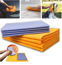 8Pcs Ultra-Absorbent Miracle Cleaning Shammy Multi-Purpose Rags Towels Cloth UK