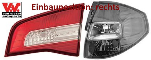 VAN Wezel 4316934 Heckleuchte Rechts RüCklicht Hecklicht RüCkleuchte-image