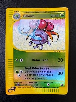 Pokemon Gloom Reverse Holo Foil 78/165 Expedition Englisch NM
