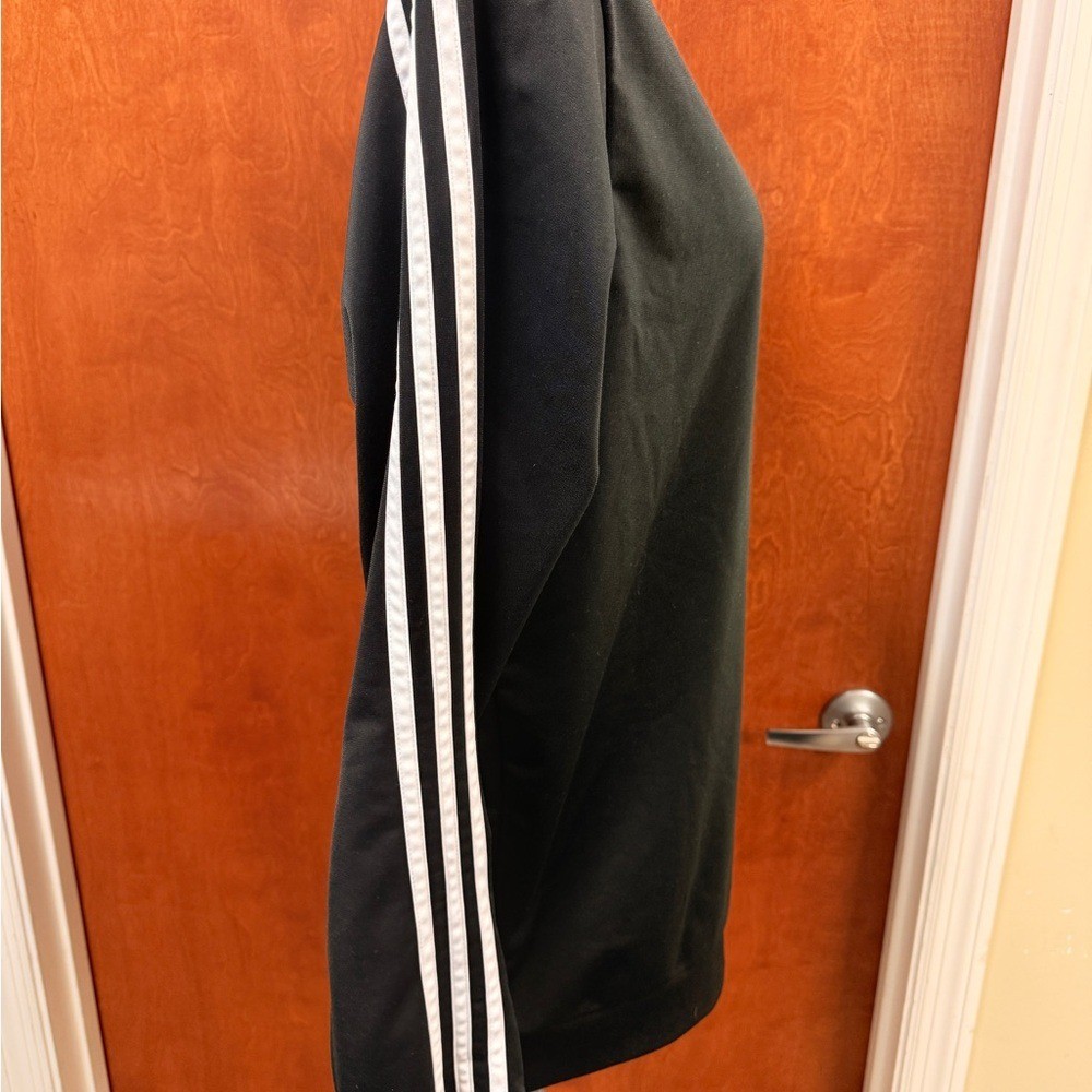 Adidas Men's Black and White Track Jacket thumbnail 3