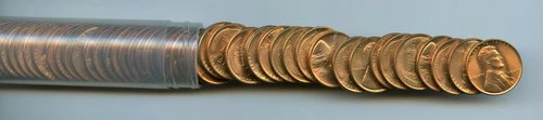 *1940-P Lincoln Cent Roll, Choice Uncirculated Full Red*