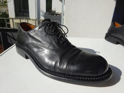 HUGO BOSS Herren Business Goodyear Schuhe Leder Schwarz Italy Gr.42(UK8) TOP - Bild 1 von 4
