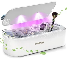 Retainer Cleaner Machine 48kHz Ultrasonic Dental Retainer Cleaner for Jewelry