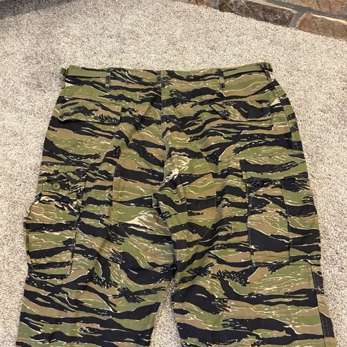 Vintage Propper Army Tiger Stripe Camo Cargo Hose Herren XL Regular Vietnam Style - Bild 9 von 11