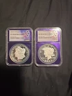 2025 $1 Morgan & Peace Silver Dollar Set - NGC MS 70 Traderbea Purple Core
