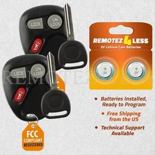 2 for 2001 2002 Chevrolet Tahoe Keyless Entry Remote Fob Car Key