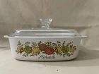 Vintage Corning Ware 7” ’Echalote w/ A-12-C Pyrex Dome Lid One Quart. Made In US