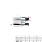 Serie 2 Maschi A Mano Passo Fine HSS Sgrossatore Finitore - Beta 434