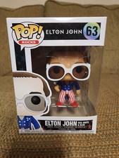 Funko Pop! Rocks Elton John Red, White & Blue #63