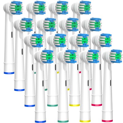 16 Aufsteckbürsten kompatibel für Oral B Zahnbürsten Ersatzbürsten
