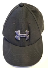 Under Armour UA Classic Fit Cap Hat Youth Headwear Small-Meduim Black And Gray