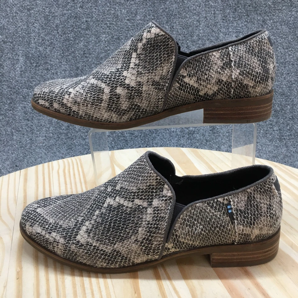 Toms Botas Mujer 9 Shaye Piel de Serpiente Botín Multicolor Informal Cómodo Tobillo Top Foto 2 de 4