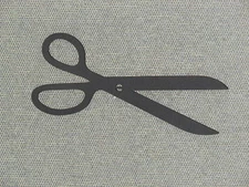 Extra Large 18" Wooden Wall Scissors Wall Art Decor for Sewing Room 