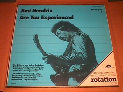 Jimi Hendrix''   Are You Experienced?'' Rotation reissue German  w/ unique cover