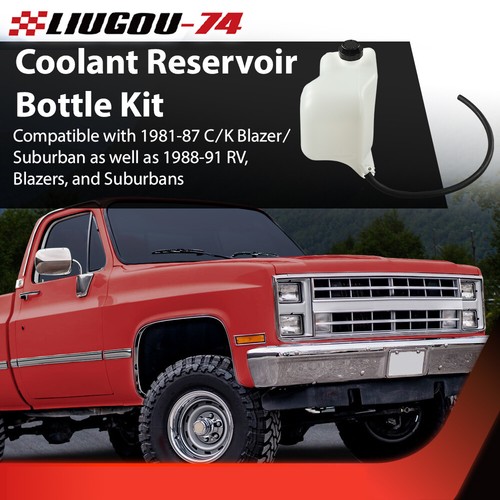 Fit For 81-87 Chevy GMC GM Truck Coolant Bottle & Cap W/Mounting Hardware & Hose - Picture 12 of 12