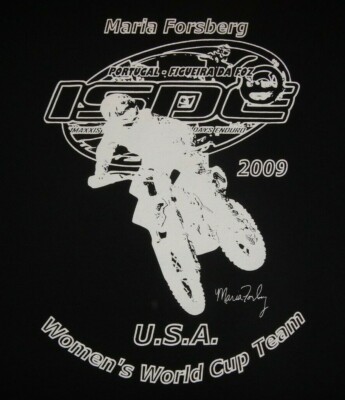 MARIA FORSBERG-2009-USA ENDURO WORLD CUP TEAM - Women's size M - Graphic T-Shirt