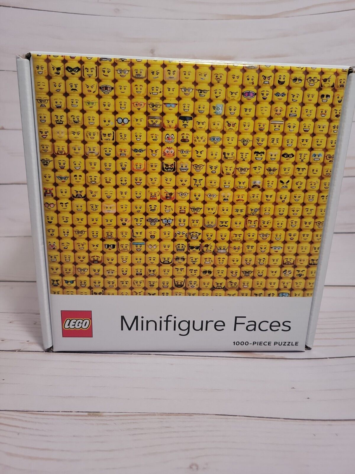 Lego Minifigures Faces 1000 Piece Jigsaw Puzzle Collectors Rare Open Box Poster