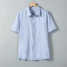 Men's Button Down Shirts Casual Short Sleeve Dress Shirts Summer Beach Shirts