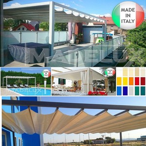 Pergola gazebo tettoia tenda 5x5m pvc 650g terrazza pergotenda ... Nuova legge sulle verande
