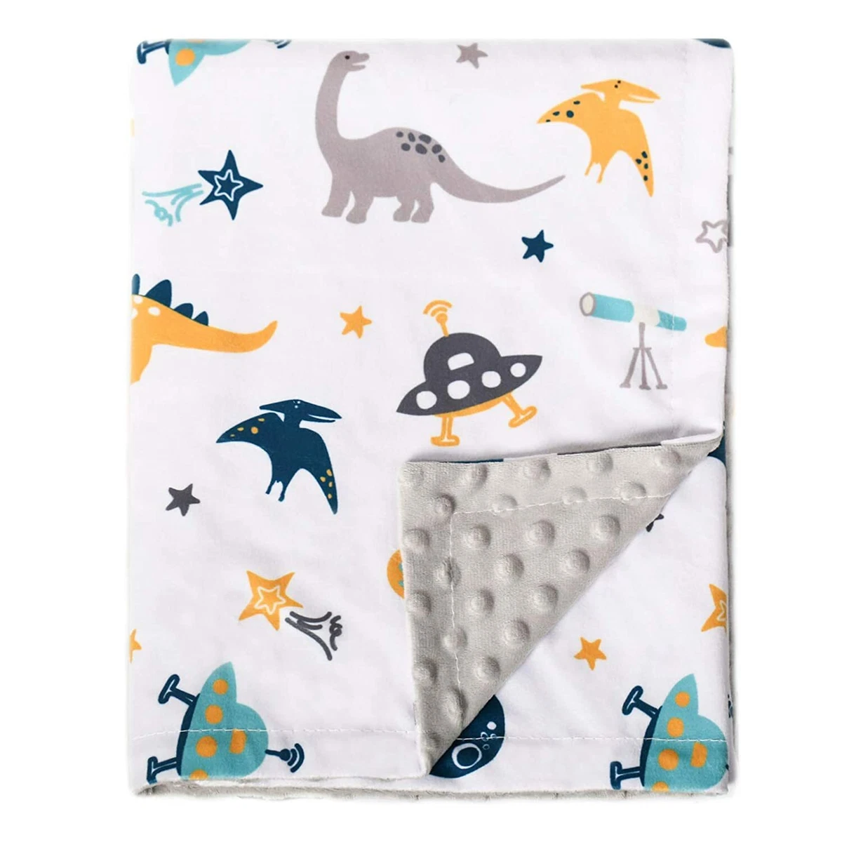 Baby Blanket for Kids Super Soft Minky Blanket with Dotted Backing
