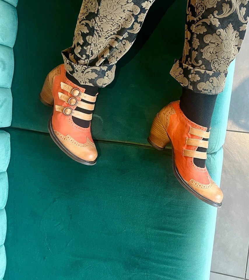 Zapatos de cocina Fluevog East End: salmón/bronceado, talla 10 ligeramente usados + caja Foto 4 de 4