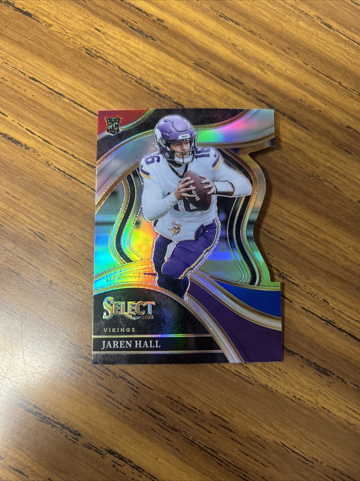 2023 Panini Select #261 JAREN HALL RC Red & Blue Die Cut Rookie Club Level Prizm