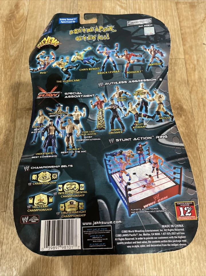 2003 Jakk's Pacific Flex'ems "Batista" Позируемая Экшн-фигурка WWE Новая - Изображение 4 из 4