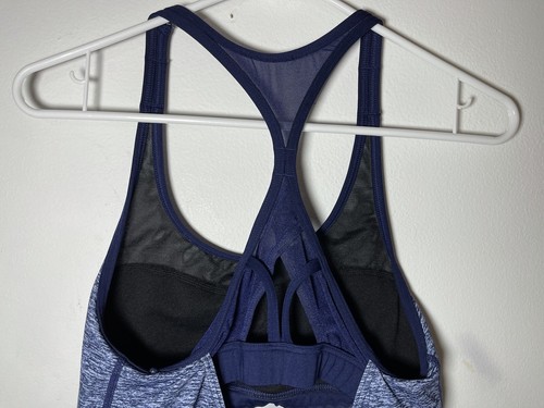 TYR Blue Women’s Medium Athletic Tank Attached Bra Workout Sleeveless Top - Picture 7 of 8