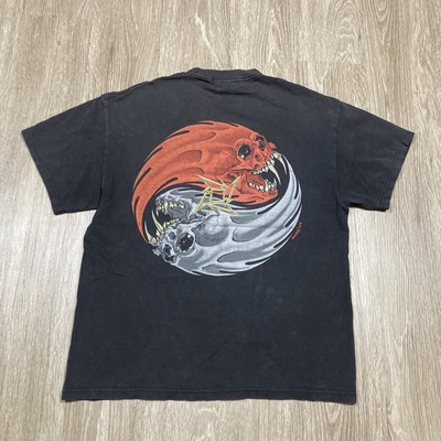 Metallica Shirt L 90s 00s Y2k Rebel Ying Yang Pushead Concert Tour 