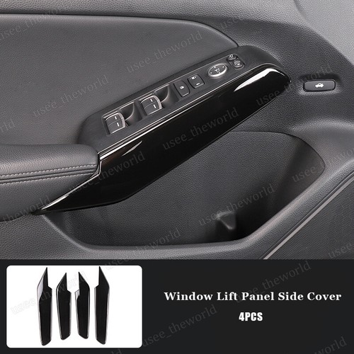 Black Car Interior Accessories Cover Trim For Honda Civic 11th 2022 2023 2024 - Picture 36 of 41