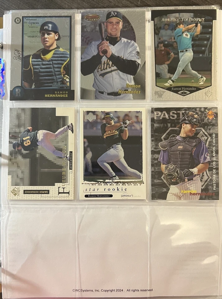 (88) Tarjetas especiales de Ramón Hernández MLB de 1996-2007. Más 2 tarjetas de autógrafos Foto 2 de 4