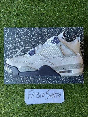 Jordan 4 Retro Midnight Navy 42 EU - 8.5 US - Bianco Blu
