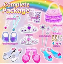 Princess Toys for Toddler Girls - Dress Up Pretend Play Costume Princess
