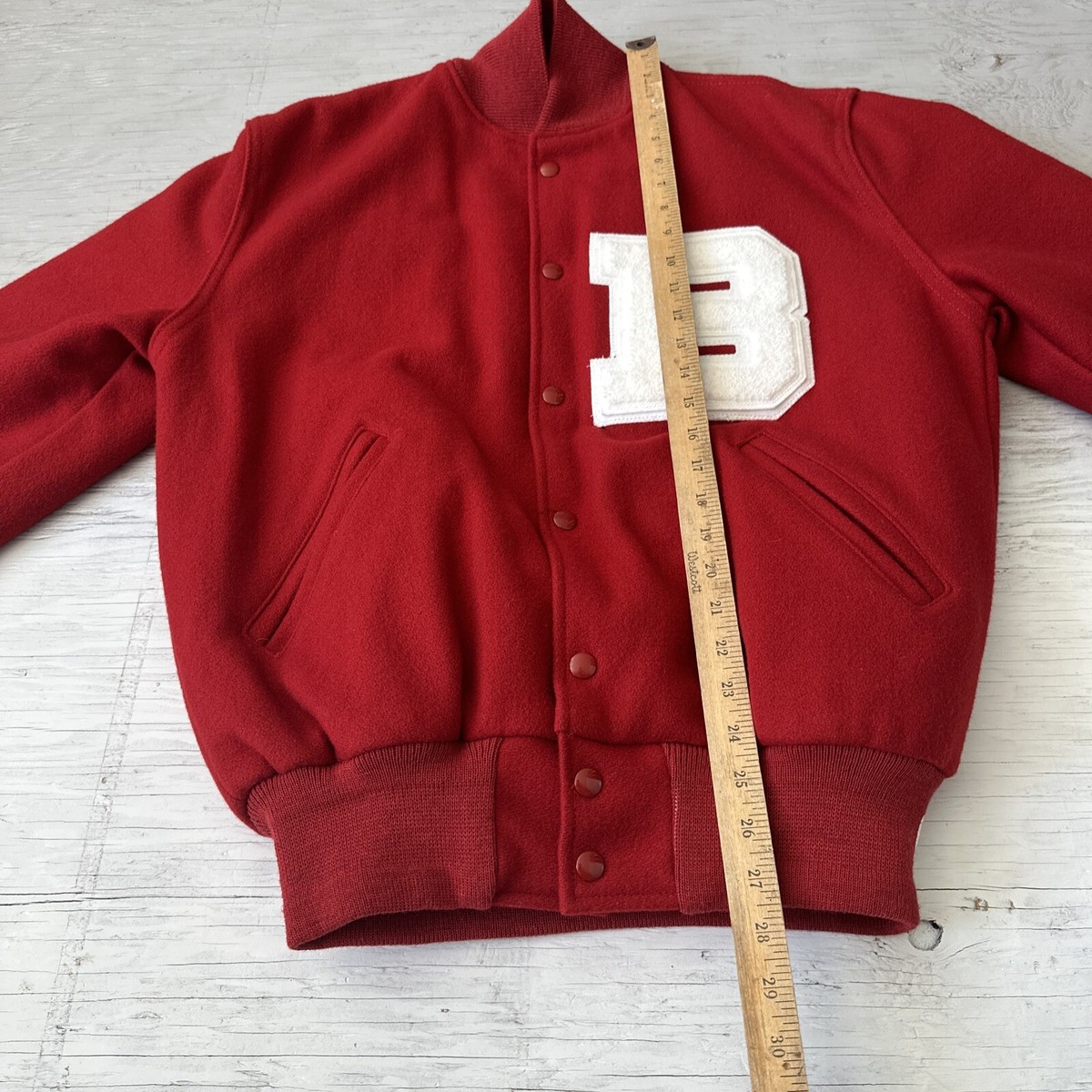 Vintage 90s NCAA Ball State Cardinals University Letterman Vintage 90s NCAA Ball State Cardinals University Letterman