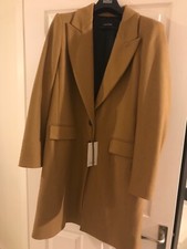 Zara Ladies Women’s Girls Camel Wool Blend Jacket Coat Size Xl New