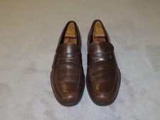 Prada Sport 1359 Brown Leather Rubber Sole Penny Loafers 9D