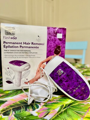 Silk n Flash n Go purple permanent laser hair removal machine professional