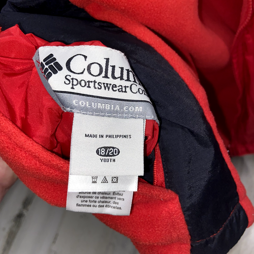 Columbia Vertex Jacket Reversible Youth Size 18/20 Red and Black - Picture 8 of 8