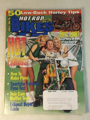 Hot Rod Bikes Magazine June 1999 Vol 6 No 6 Sportster Exhaust Dyno Test Twin Cam