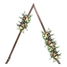 8.2ft Vintage Wood Wedding Arch Backdrop Flower Stand Rack Background Decor Prop