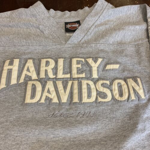Harley Davidson Heavyweight Xl Embroidery Gray LS Clearwater Florida Shirt - Picture 3 of 11