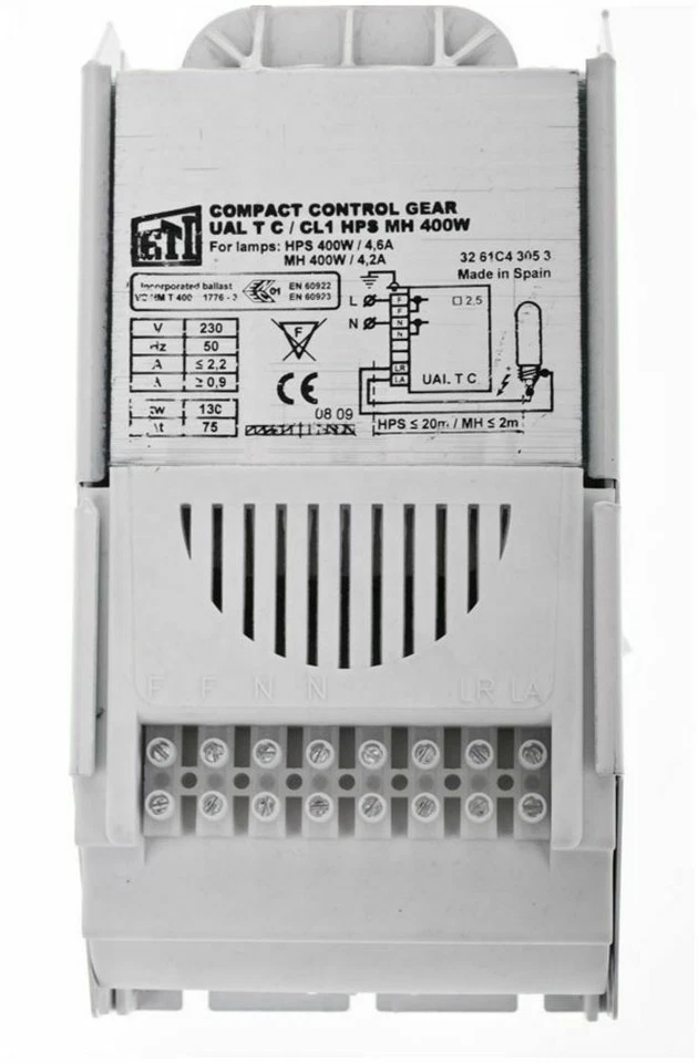 ETI/ PRO-V-T ODER GLEICHWERTIGES 400 WATT VORSCHALTGERÄT. 400 Watt Marken Beleuchtung Vorschaltgerät GIB Pro V T NDL MH Grow VSG