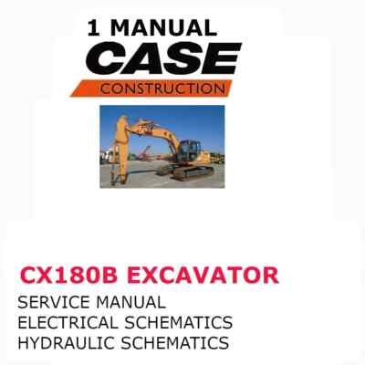 CASE CX180B  CRAWLER EXCAVATOR  MANUAL SHOP SERVICE REPAIR  PDF