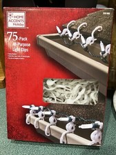 Christmas Light Clips 75 All Purpose XMAS Holiday Gutter Shingles C7 C9 Mini